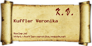 Kuffler Veronika névjegykártya